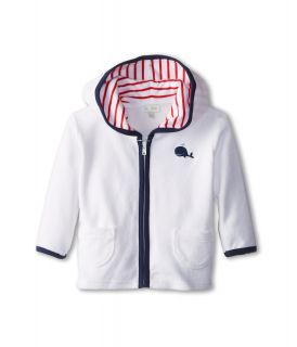 le top A Whale s Tale Hooded Terry Cover Up Jacket   Little Whale Boys Swimwear (White)