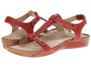 Aetrex Alyssa Adjustable Quarter Strap Womens Sandals (Red)