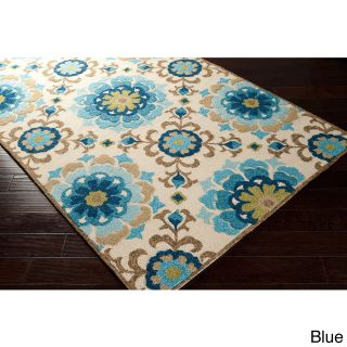 Hand hooked Natalie Contemporary Floral Indoor/ Outdoor Area Rug (8 X 106)