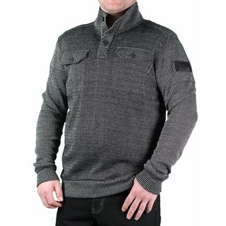 Mo7 Mens Multi Textured Knit Pullover