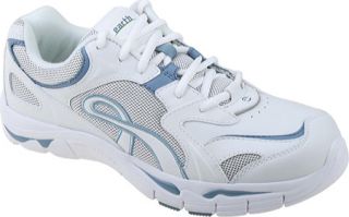 Womens Kalso Earth Shoe Exer Walk   White/Sky Blue K Calf Walking Shoes