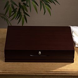 Wallace Walnut Flatware Storage Chest