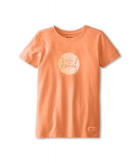 Life is good Kids Vintage Baseball Crusher Tee Boys T Shirt (Orange)