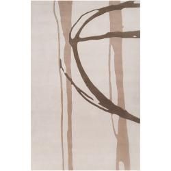 Noah Packard Hand tufted Ivory Contemporary Pactu New Zealand Wool Abstract Rug (33 X 53)