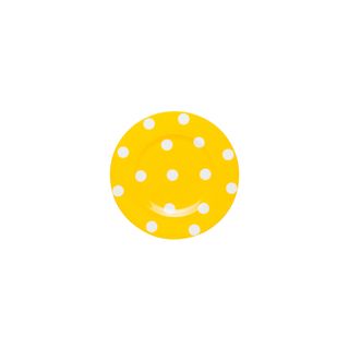 Red Vanilla Freshness Dots Yellow Side Plate (set Of 6)