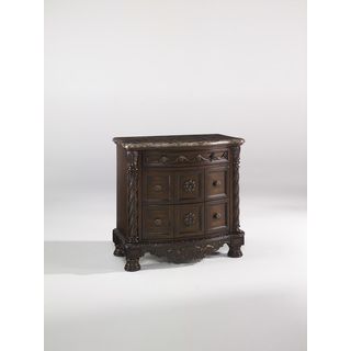 Signature Design By Ashley Signature Design By Ashley North Shore Three Drawer Night Stand Dark Brown Brown Size 3 drawer