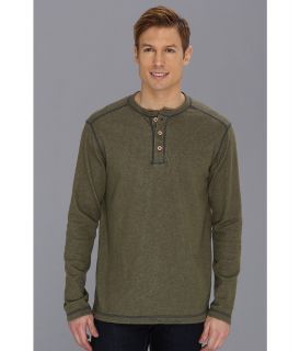 Tommy Bahama Denim Quick Draw Henley Mens Long Sleeve Pullover (Pewter)