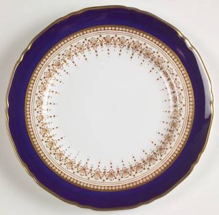 Royal Worcester Regency Blue (White) Bread & Butter Plate, Fine China Dinnerware