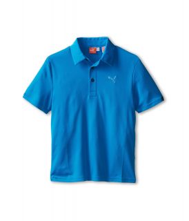 PUMA Golf Kids Tech Polo Boys Short Sleeve Pullover (Blue)