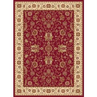 New Tradition Red/ Ivory Area Rug (52 X 72)