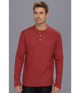 Tommy Bahama Denim Quick Draw Henley Mens Long Sleeve Pullover (Red)