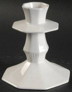 Independence Independence White Small Candlestick, Fine China Dinnerware   White