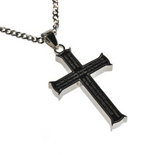 Christian Mens Stainless Steel Abstinence "Jesus Said to His Disciples, 'If Anyone Wishes to Come After Me, He Must Deny Himself, and Take up His Cross and Follow Me. For Whoever Wishes to Save His Life Will Lose It; but Whoever Loses His Life for
