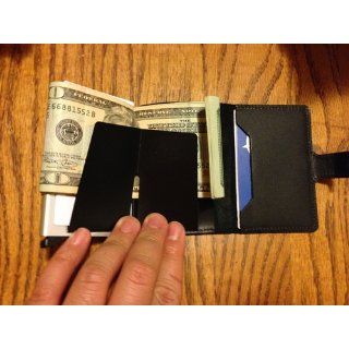 Secrid mini wallet genuine black leather with RFID protection / with one click all cards slide out gradually at  Mens Clothing store Business Card Holders