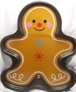 Gingerbread Man Boy Large Giant Cookie Pan, makes approximately 11 1/2 in. X 11 1/4 in. cookie Muffin Pans Kitchen & Dining