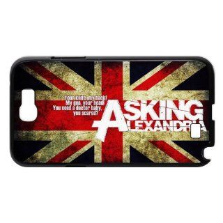 DIY Dream 1 Music Band Design Asking Alexandria Print Black Case With Hard Shell Cover for Samsung Galaxy Note 2 N7100 Cell Phones & Accessories