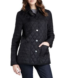Burberry Brit Quilted Snap Coat