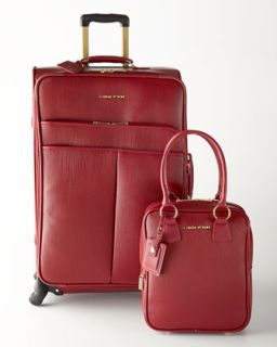 Adrienne Vittadini Red Four Piece Luggage Set