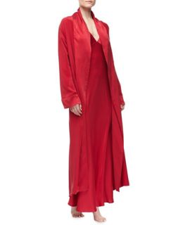 Donna Karan Glamour Silk Long Robe & Gown