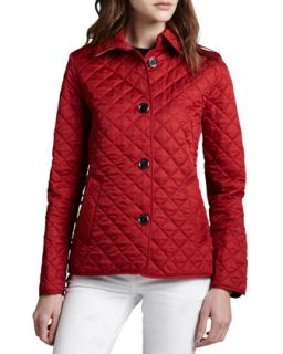 Burberry Brit Quilted Button Jacket