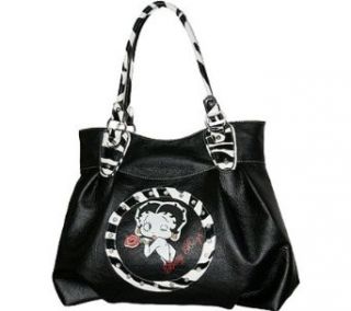 Betty Boop Black Large Purse with Zebra Pattern Clothing