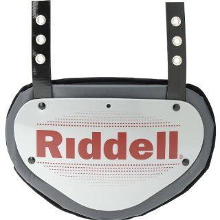 Riddell Varsity Back Plate (Grey/Black)  Back Plate Football  Sports & Outdoors