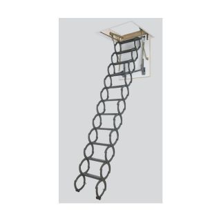 FAKRO 9 1/8 ft Steel 300 lb Attic Ladder