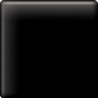 American Olean Bright Gloss Black Ceramic Bullnose Trim (Common 2 in x 2 in; Actual 2 in x 2 in)