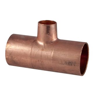NIBCO 10 Pack 3/4 x  3/4 x 1/2 Copper Reducing Tee