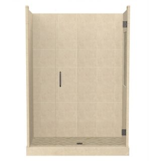 American Bath Factory Panel 86 in H x 30 in W x 60 in L Medium Fiberglass and Plastic Wall Alcove Shower Kit