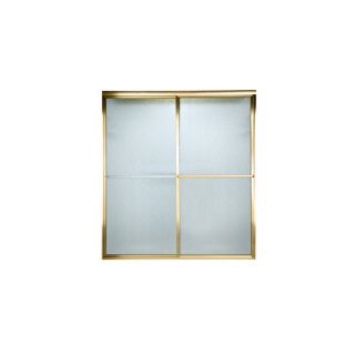 American Standard 46 in to 48 in W x 64 1/2 in H Polished Brass Sliding Shower Door