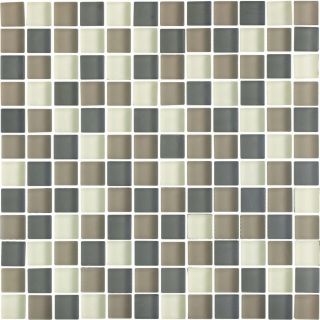 EPOCH Architectural Surfaces Color Blends Multi Green Glass Mosaic Square Indoor/Outdoor Wall Tile (Common 12 in x 12 in; Actual 11.56 in x 11.56 in)