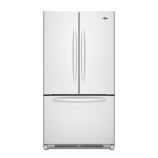 Maytag 24.8 cu ft French Door Refrigerator with Single Ice Maker (White) ENERGY STAR
