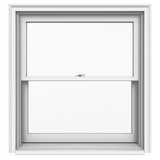 JELD WEN 38 1/8 in x 41 1/4 in Premium Series Wood Double Pane New Construction Double Hung Window