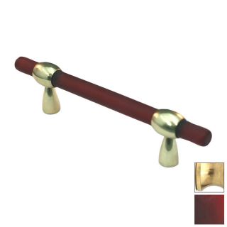 Cal Crystal 3 4 in Adjustable Center to Center Polished Brass Athens Bar Cabinet Pull