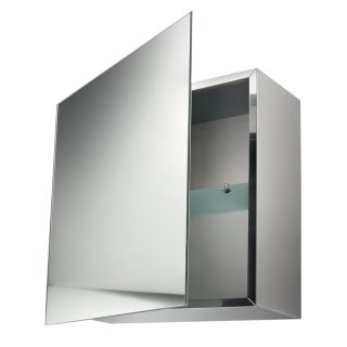 WS Bath Collections Linea 17.7 in H x 17.7 in W Stainless Steel Metal Recessed Medicine Cabinet