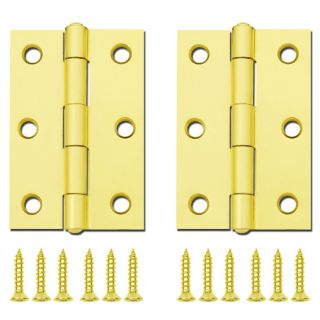 Gatehouse 3 in Brass Plated Entry Door Hinge