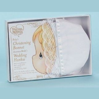 Precious Moments Baby's Christening Bonnet Becomes Wedding Hankie  Baby Keepsake Products  Baby