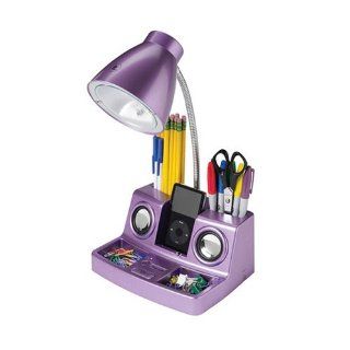 Innovative Technology Tune Light Desk Lamp and Desk Set for iPod (Purple)   Players & Accessories
