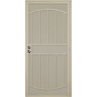 Gatehouse Gibraltar Almond Steel Security Door (Common 81 in x 32 in; Actual 81 in x 35 in)