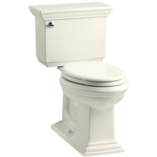 KOHLER Memoirs Biscuit 1.28 GPF (4.85 LPF) 12 in Rough In WaterSense Elongated 2 Piece Comfort Height Toilet