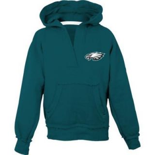Reebok Philadelphia Eagles Youth Girls Pullover Hooded Sweatshirt   FansEdge