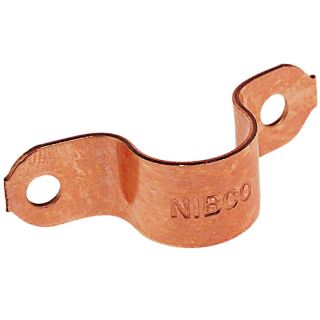 NIBCO 5 Pack 3/4 in Dia x 2 in L Copper 2 Hole Pipe Strap