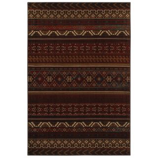 Mohawk Home Cedar Run 5 ft 3 in x 7 ft 10 in Rectangular Red Transitional Area Rug