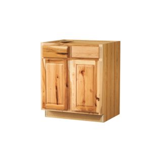 Kitchen Classics 35 in H x 30 in W x 23 3/4 in D Denver Hickory Door and Drawer Base Cabinet