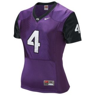 Nike TCU Horned Frogs #4 Womens Replica Football Jersey   Purple