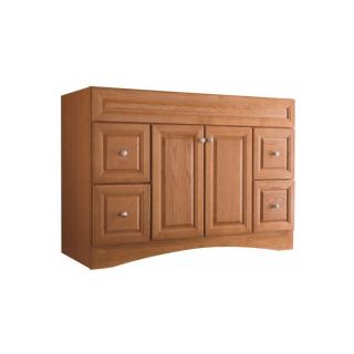 Style Selections Northrup 48 in x 21 in Honey Traditional Bathroom Vanity