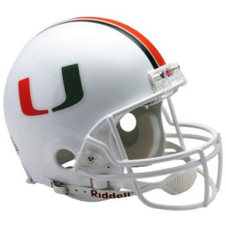 Riddell Miami Hurricanes Authentic Helmet   White