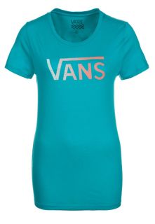 Vans   BOULEVARD STEAM CREW   Print T shirt   turquoise