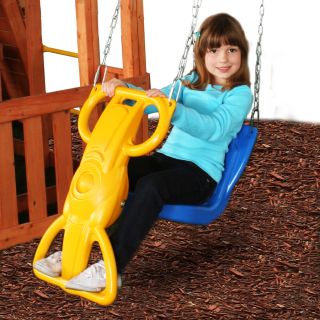 Swing N Slide Wind Rider Blue and Yellow Swing